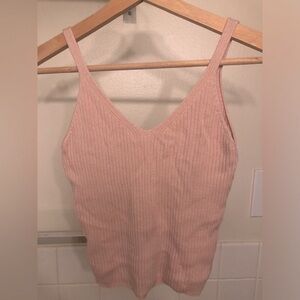H&M Soft Pink Ribbed Camisole, SIZE XS